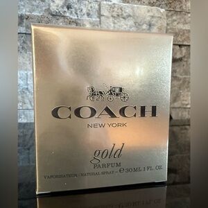 Coach New York Gold Parfum Spray Women 1.0 fl oz (30 ML) Brand New In Sealed Box